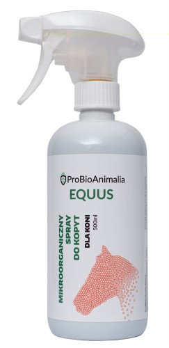 Mikroorganiczny spray SPRAY DO KOPYT  dla koni EQUUS 500 ml 
