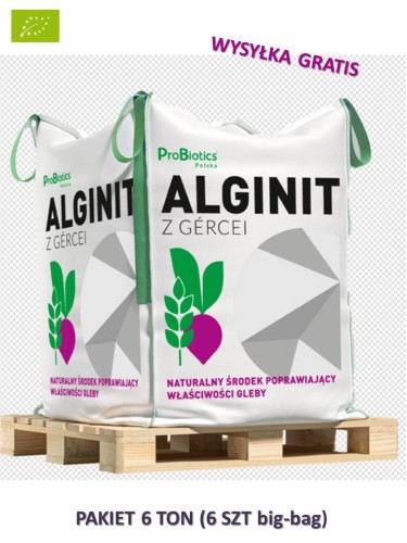 Alginit  EKO (HUMUSY, KRZEM, WAPŃ, MAGNEZ) BB 1 tona pakiet 6 szt Wysyłka Gratis